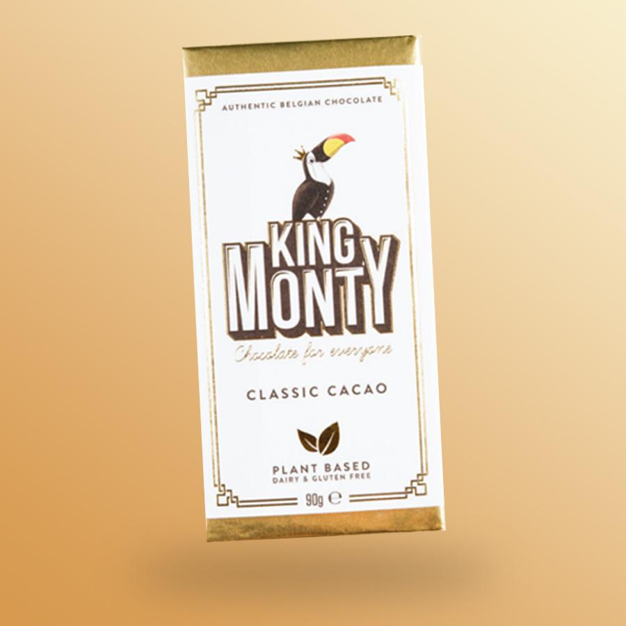 King Monty Classic vegán táblás csoki 90g