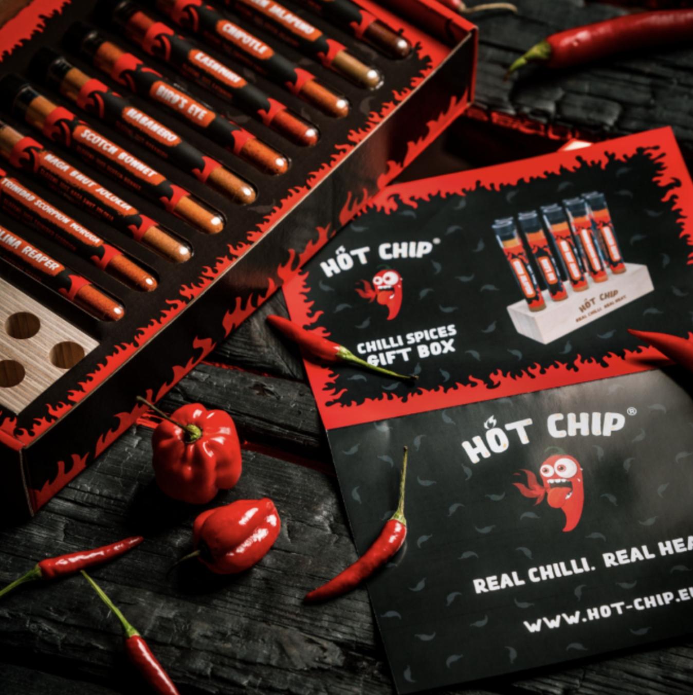 Hot Chip 10 db chili fűszer ajándékcsomag