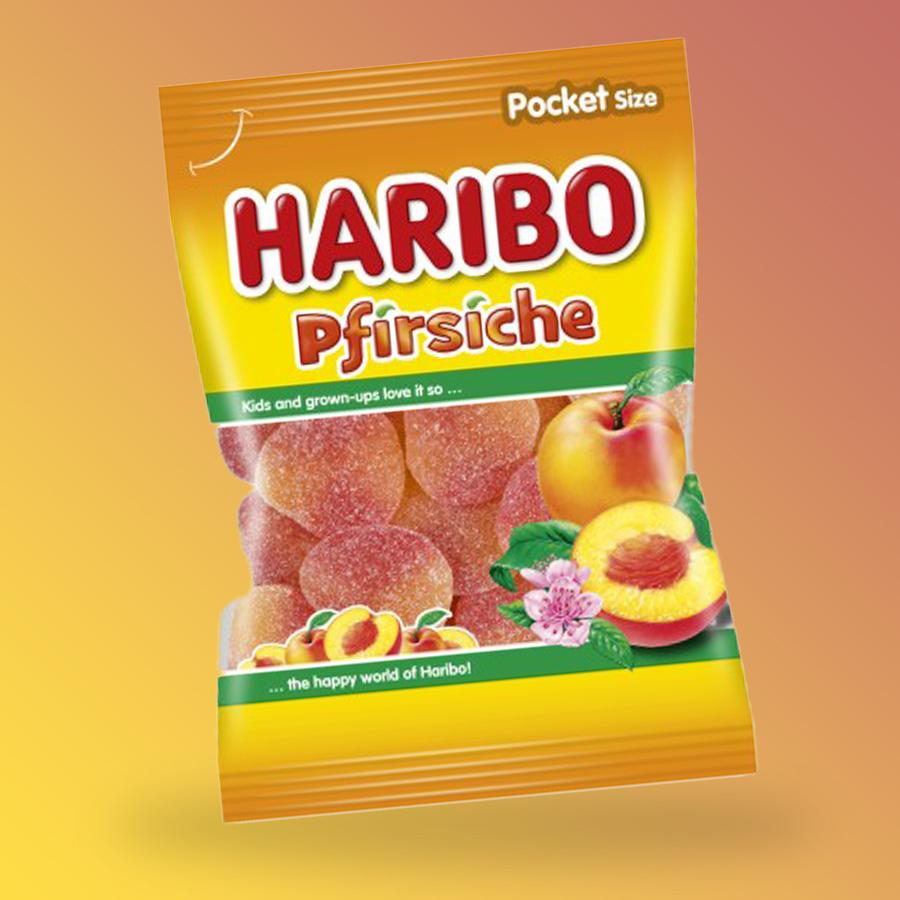 Haribo Pfirsiche barack ízű gyümölcsös gumicukor 100g