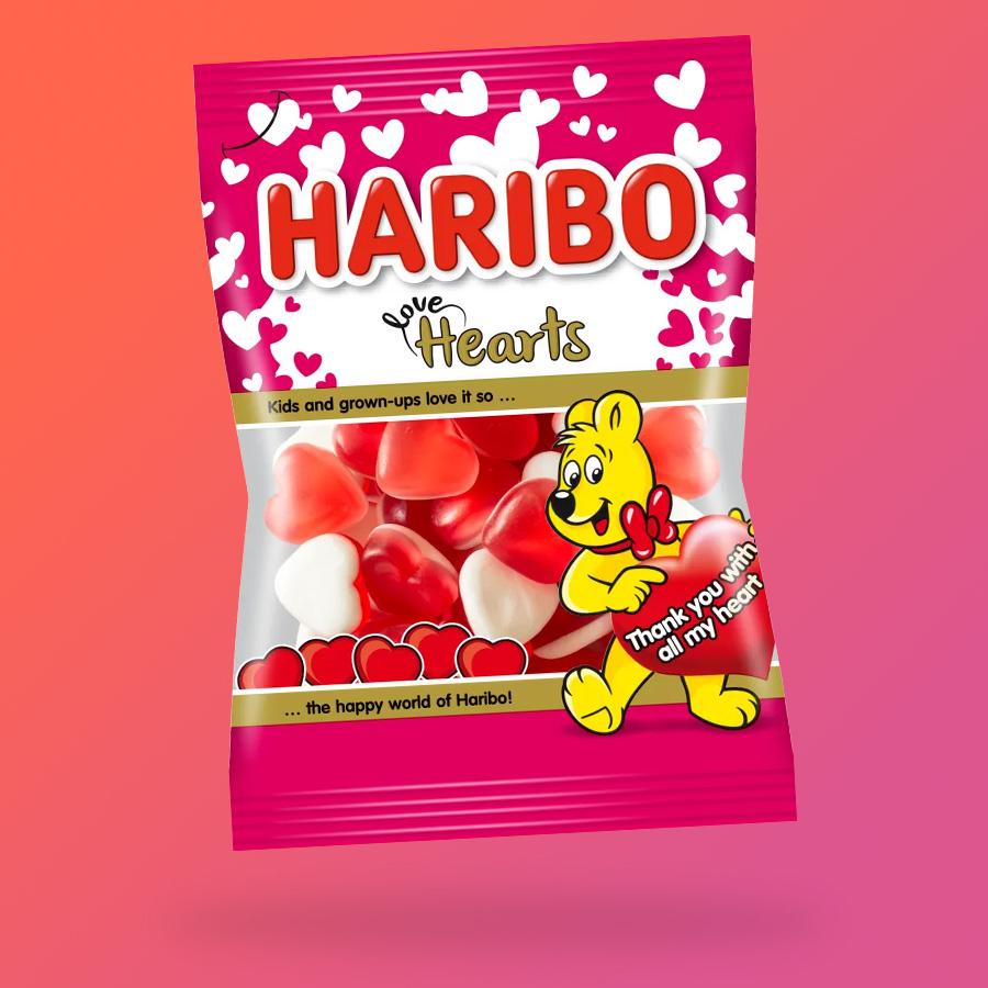 Haribo Hearts szívecske alakú gumicukor 100g