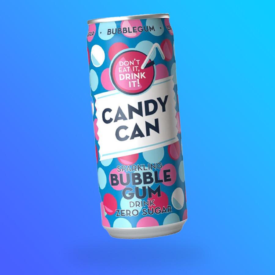 Candy Can Zero rágógumi ízű zero szénsavas üdítőital 330ml
