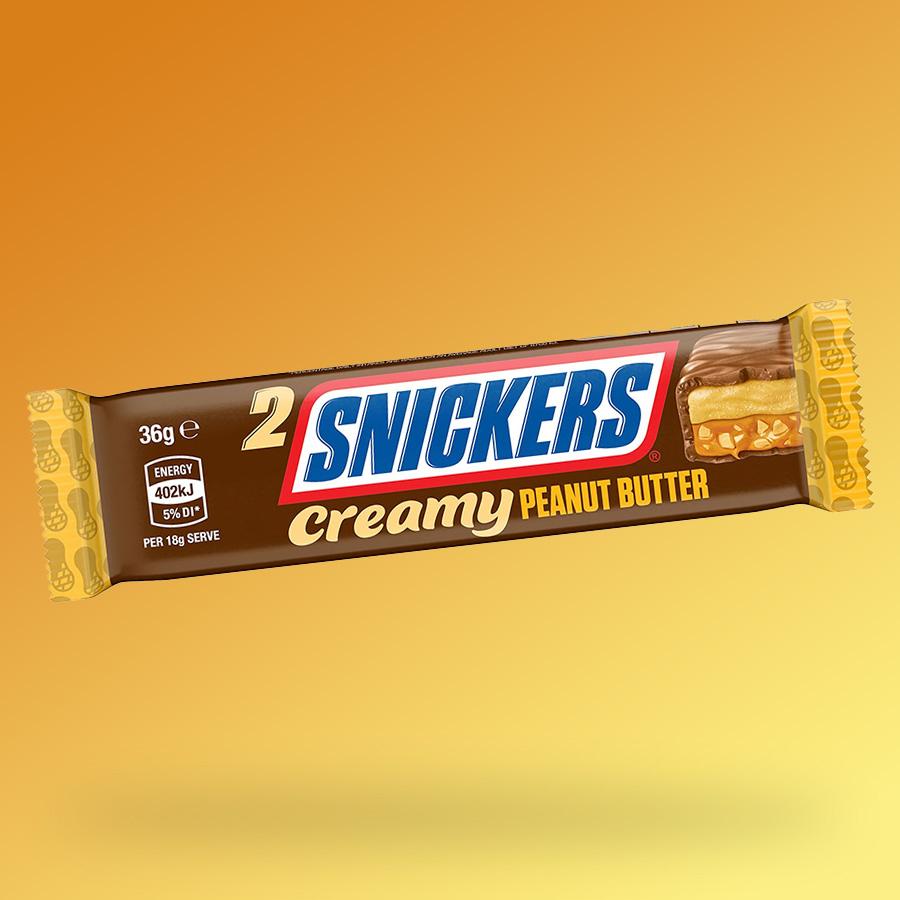Snickers Creamy Peanut Butter földimogyorókrémmel 36,5g