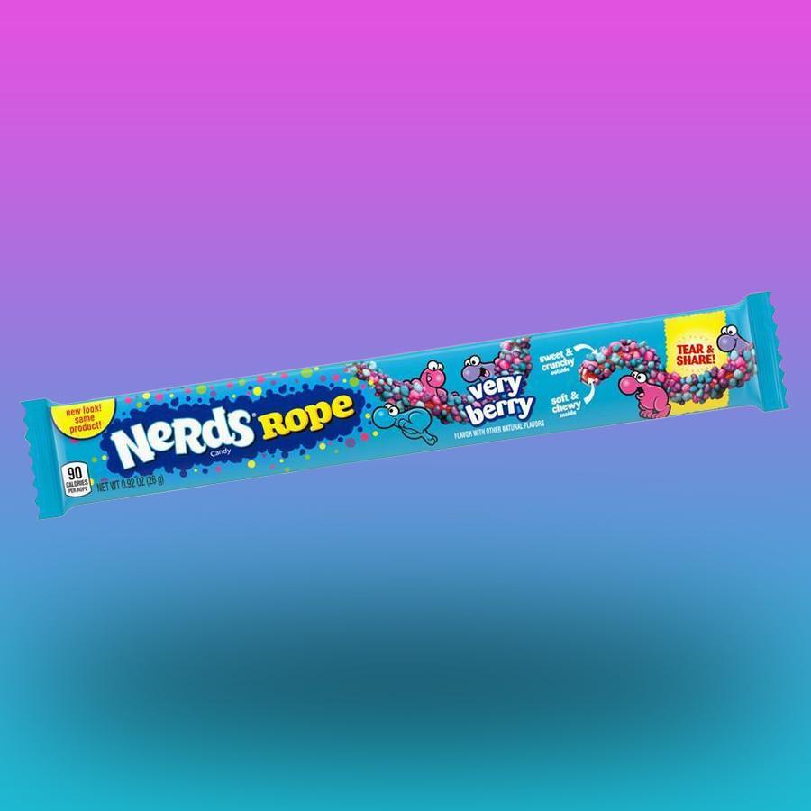 Wonka Nerds Rope Very Berry bogyós ízű cukorkás gumicukor 26g