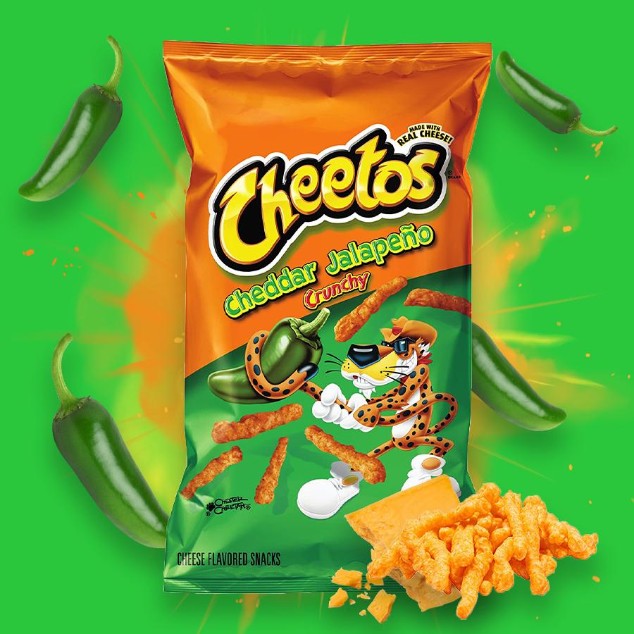 Cheetos Crunchy cheddar jalapeno chips 226g