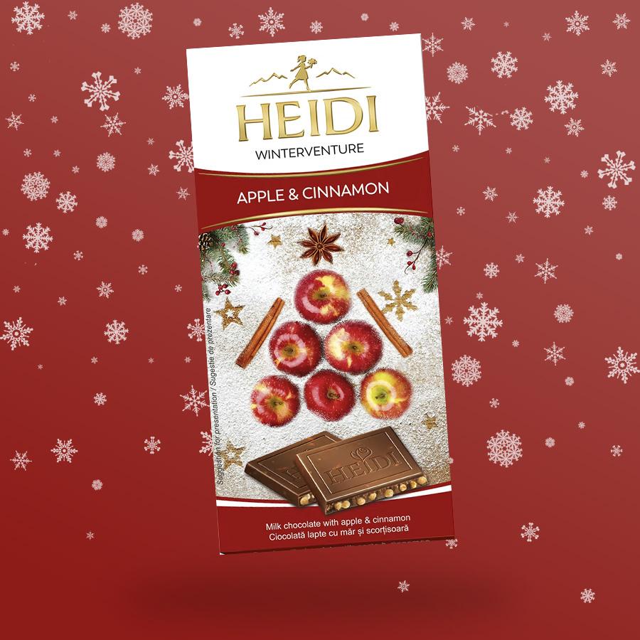 Heidi WinterVenture almás fahéjas csokoládé 90g Szavatossági idő: 2023-09-19