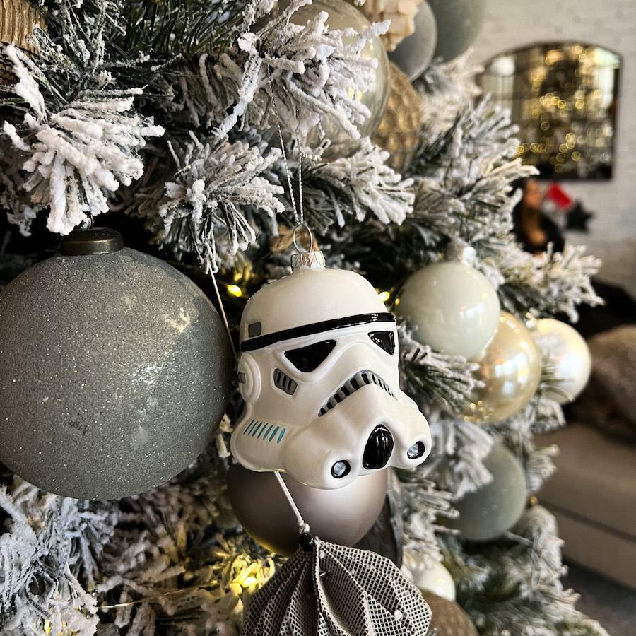 Star Wars Stormtrooper fej karácsonyfadísz