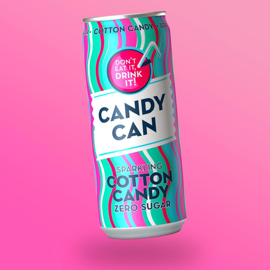 Candy Can Zero vattacukor ízű szénsavas üdítőital