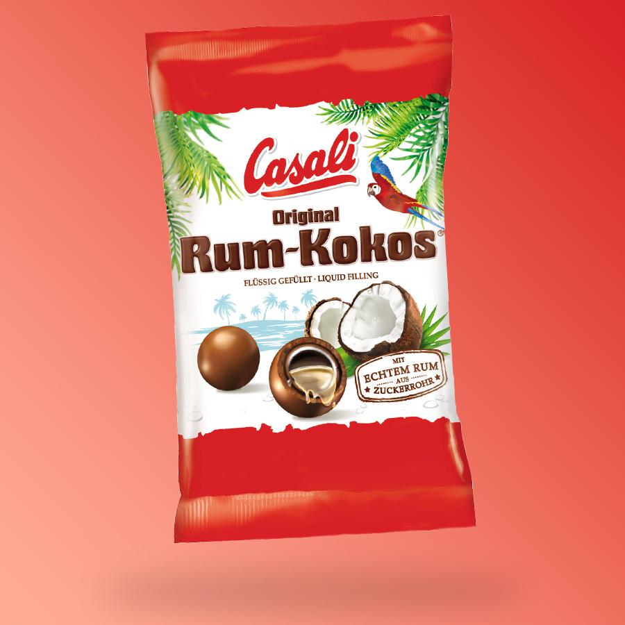 Casali Rum-Kokos rumos-kókuszos csokigolyó 100g