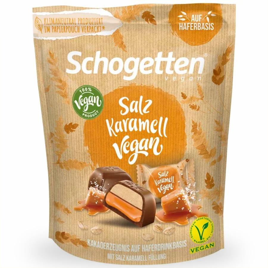 Schogetten Bites vegán sóskaramell - zabtejes csokoládé 125g