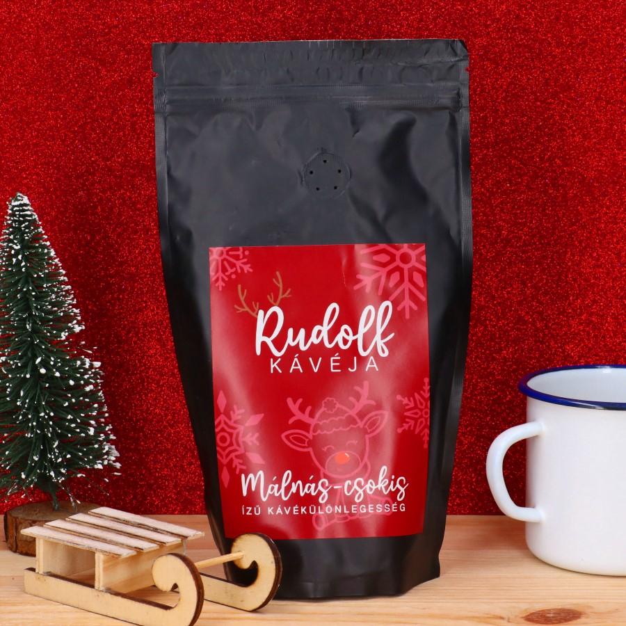 Rudolf kávéja - Málnás-csokis ízű kávékülönlegesség