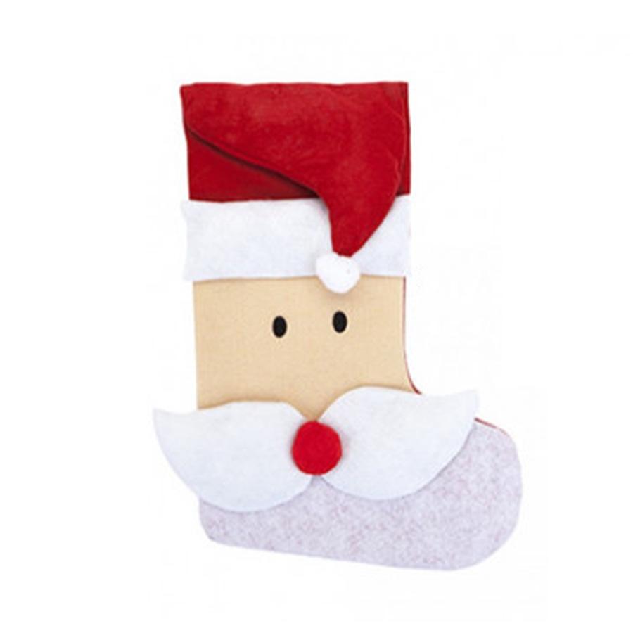 Karácsonyi ajándékos zokni Télapós mintával