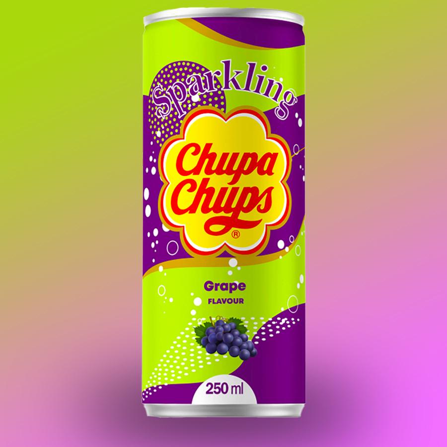 Chupa Chups kékszőlő ízű szénsavas üdítőital (250 ml)