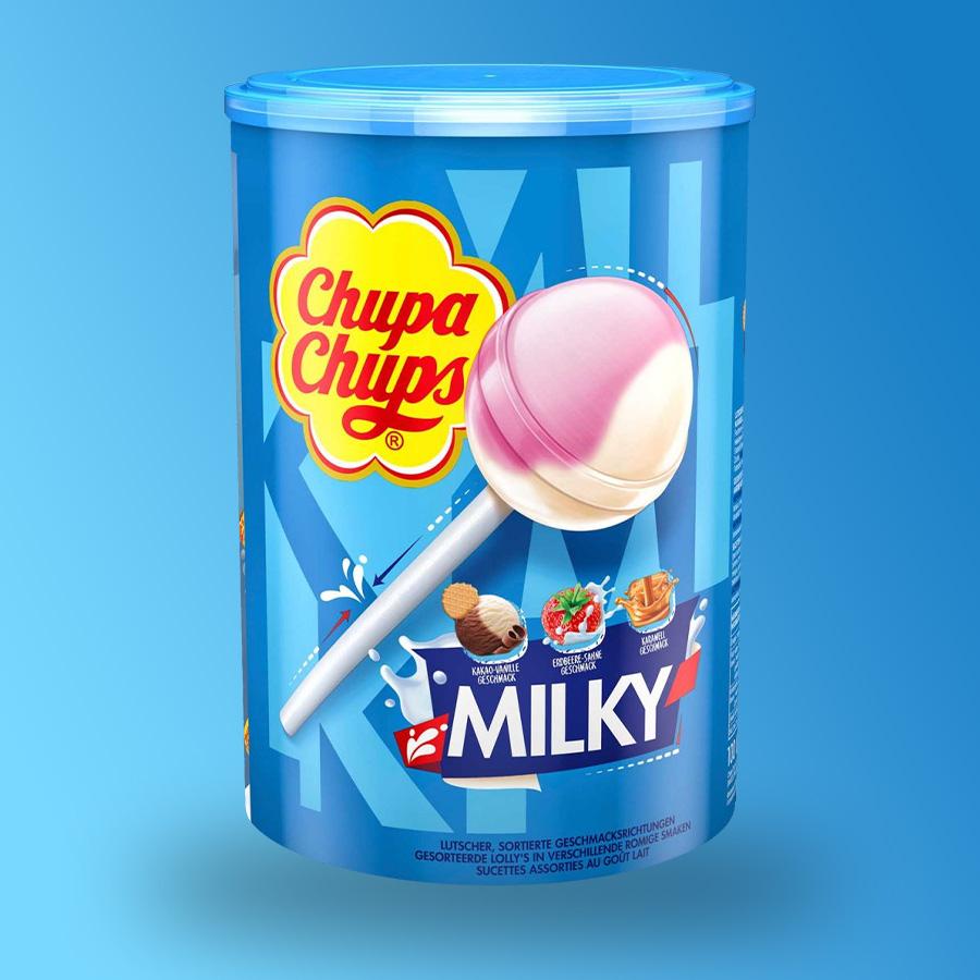 Chupa Chups Milky nyalóka válogatás (100 db)