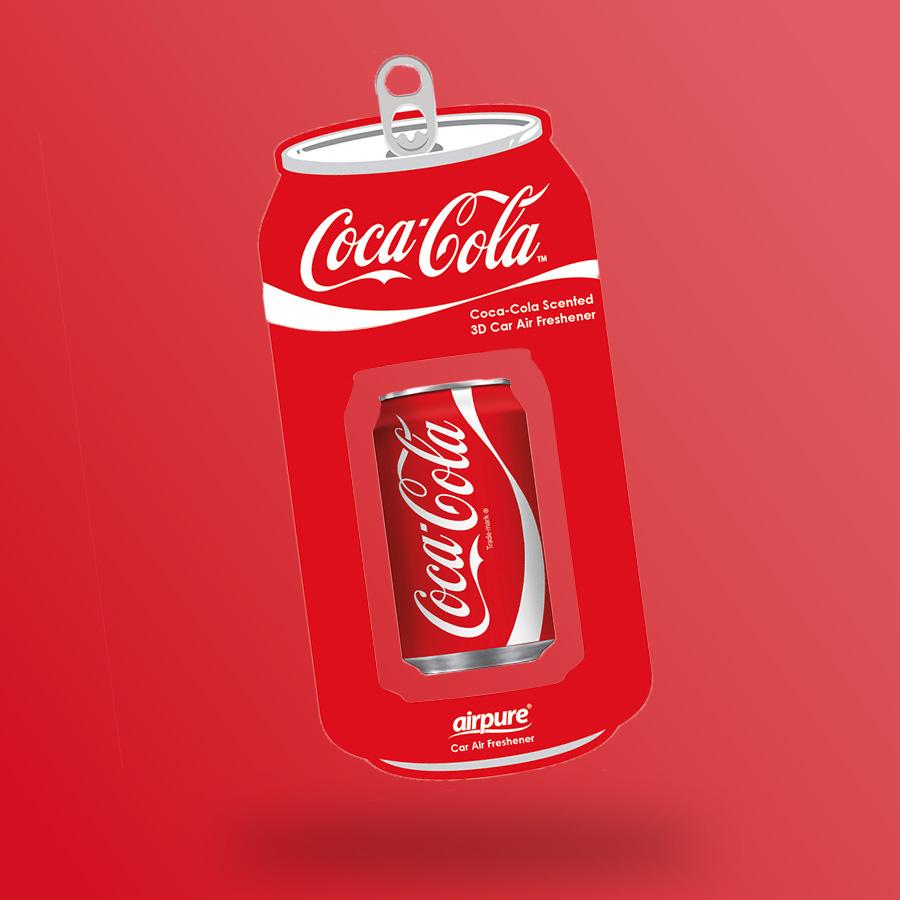 Coca cola fém doboz formájú illatosító 3D - original 