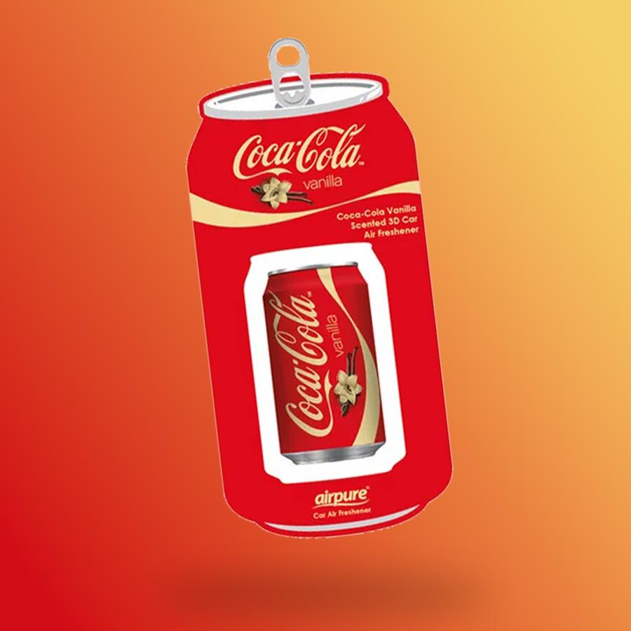 Coca cola fém doboz formájú illatosító 3D - vanília