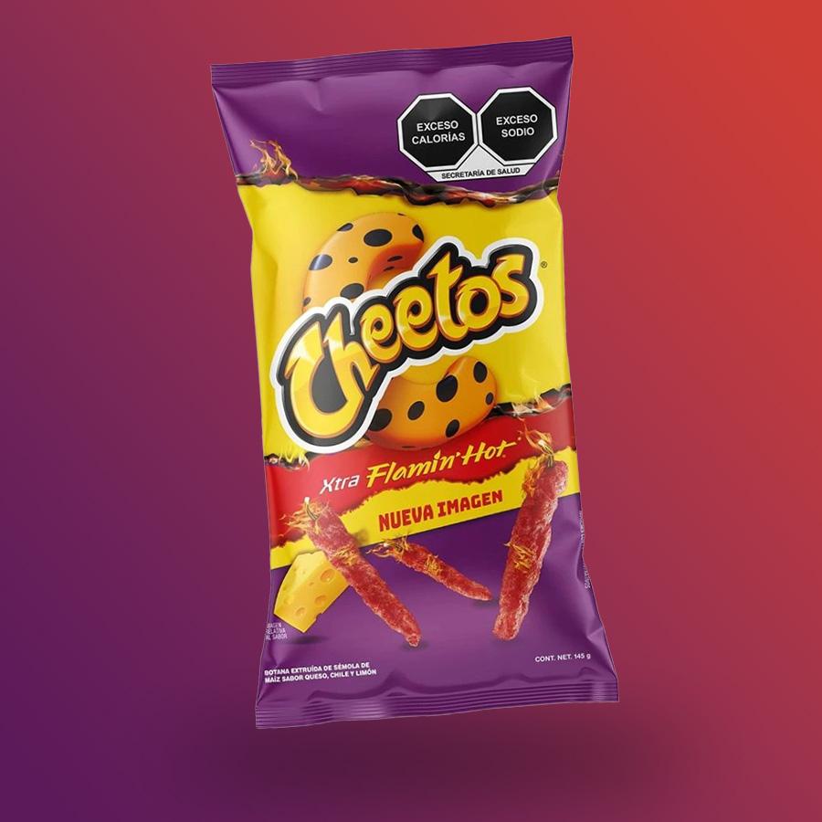 Cheetos extra flamin'hot chips
