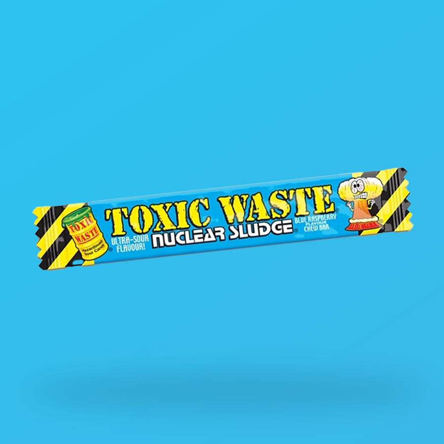 Toxic Waste kék málna ízű rágós cukorka 20g
