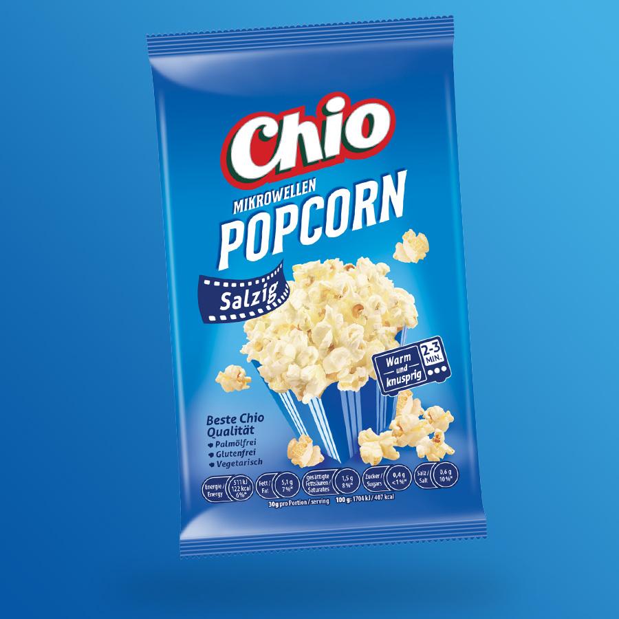 Chio mikrohullámú sütőben elkészíthető sós popcorn