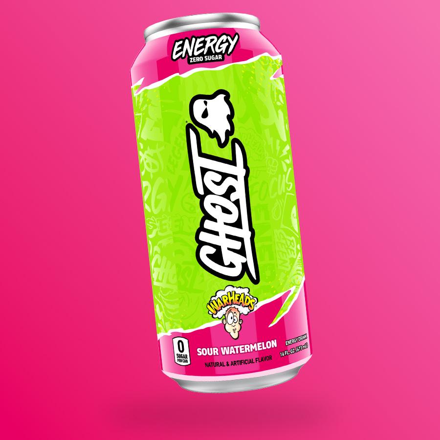 Warheads Ghost savanyú görögdinnye ízű zero energiaital 473ml