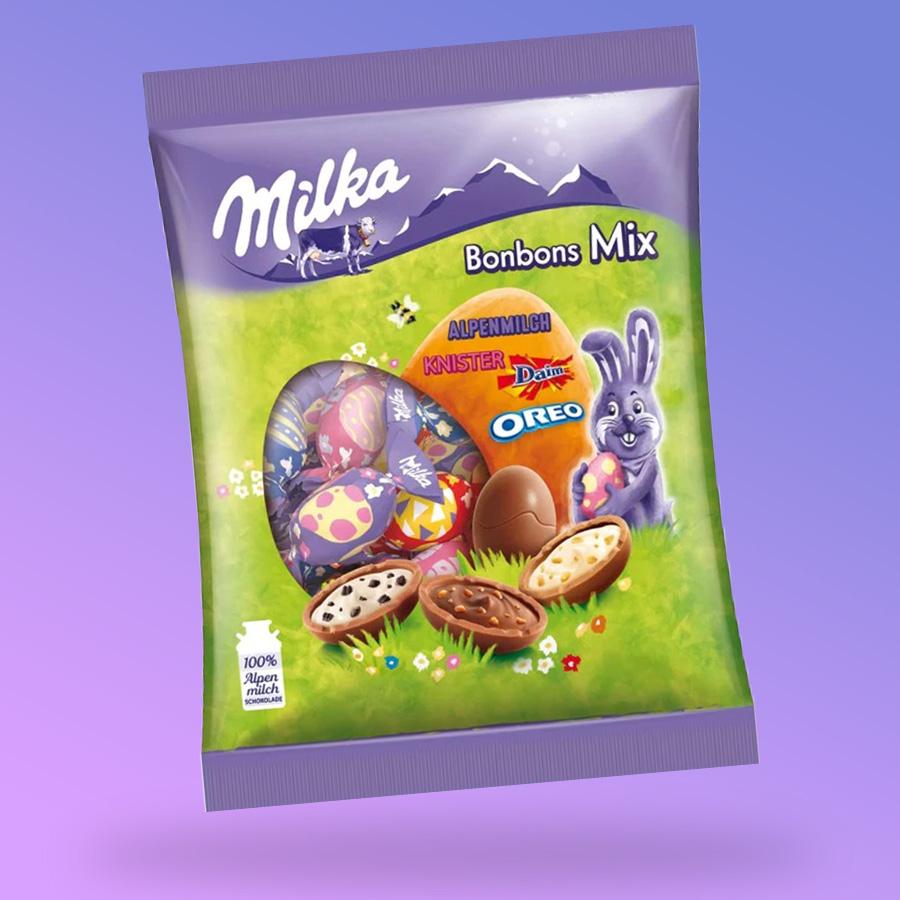 Milka húsvéti csokitojás válogatás 132g