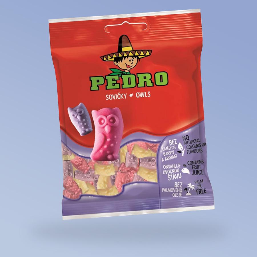 Pedro bagoly formájú gumicukor