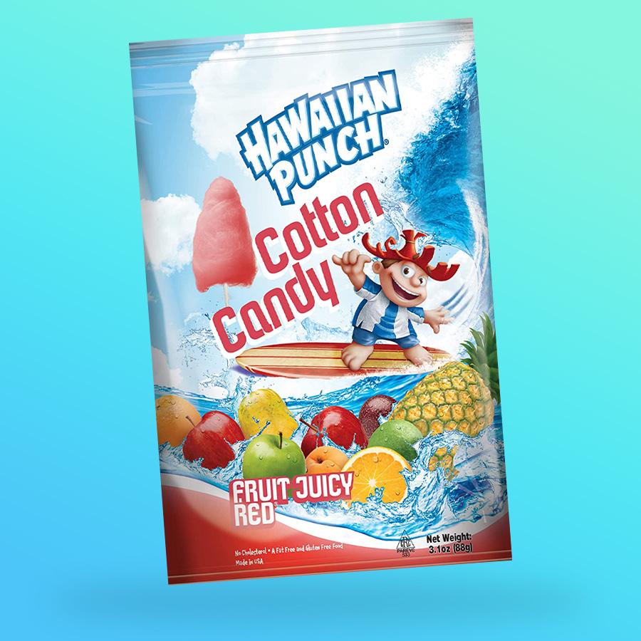 Hawaiian Punch Cotton Candy gyümölcs ízű vattacukor 88g