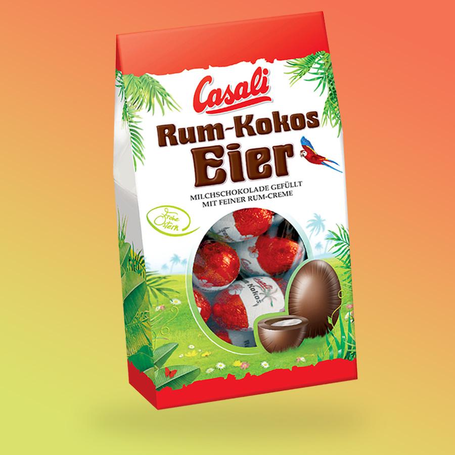 Casali Rumos-kókuszos csokitojások 220g