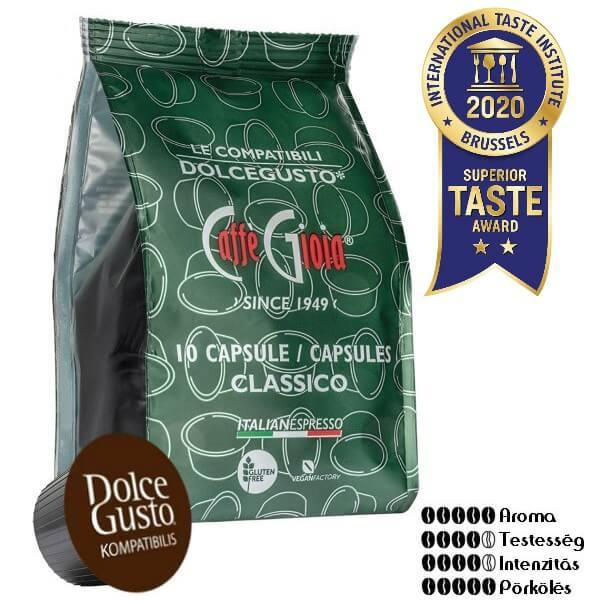 Caffé Gioia Classic kapszula Dolce Gusto kávégépekkel kompatibilis 10 db