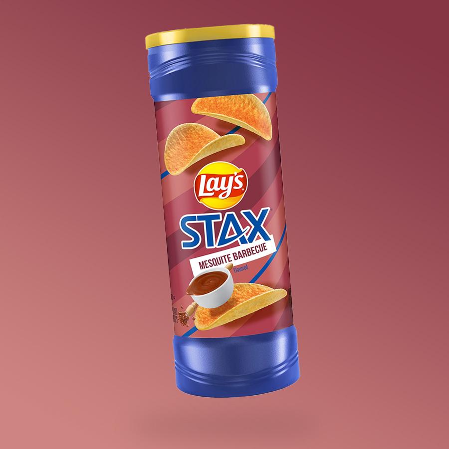 Lays Stax Mesquite BBQ chips 155,9g