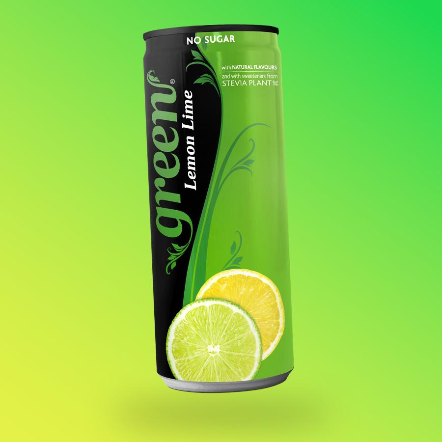 Green Lemon Lime citrom és lime ízű zero üdítőital 330ml