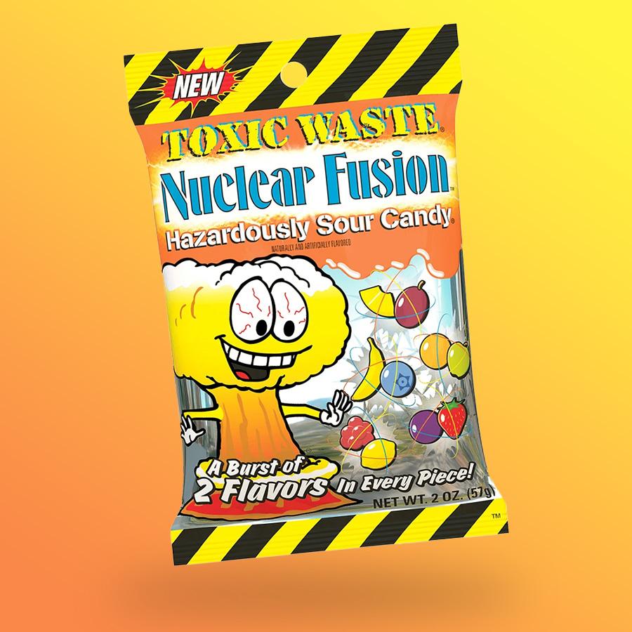 Toxic Waste Nuclear Fusion két íz egyben savanyú cukorka mix 57g