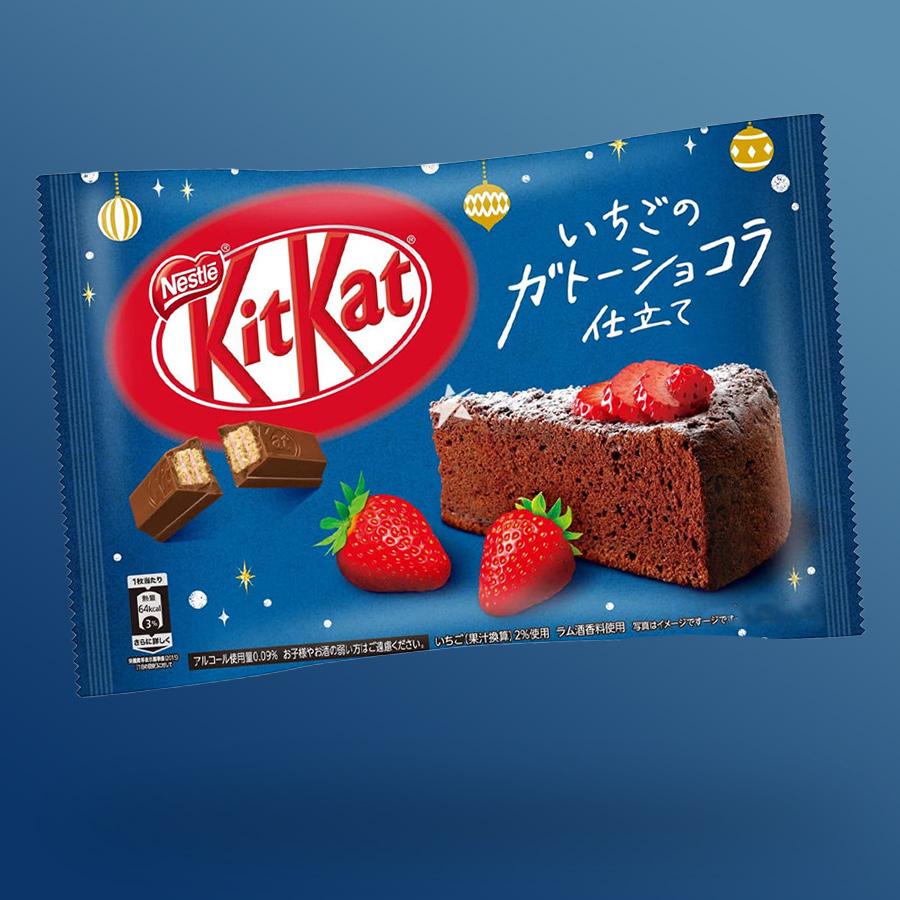 Japán Kit Kat epres csokoládé torta ízű mini csokoládék 116g