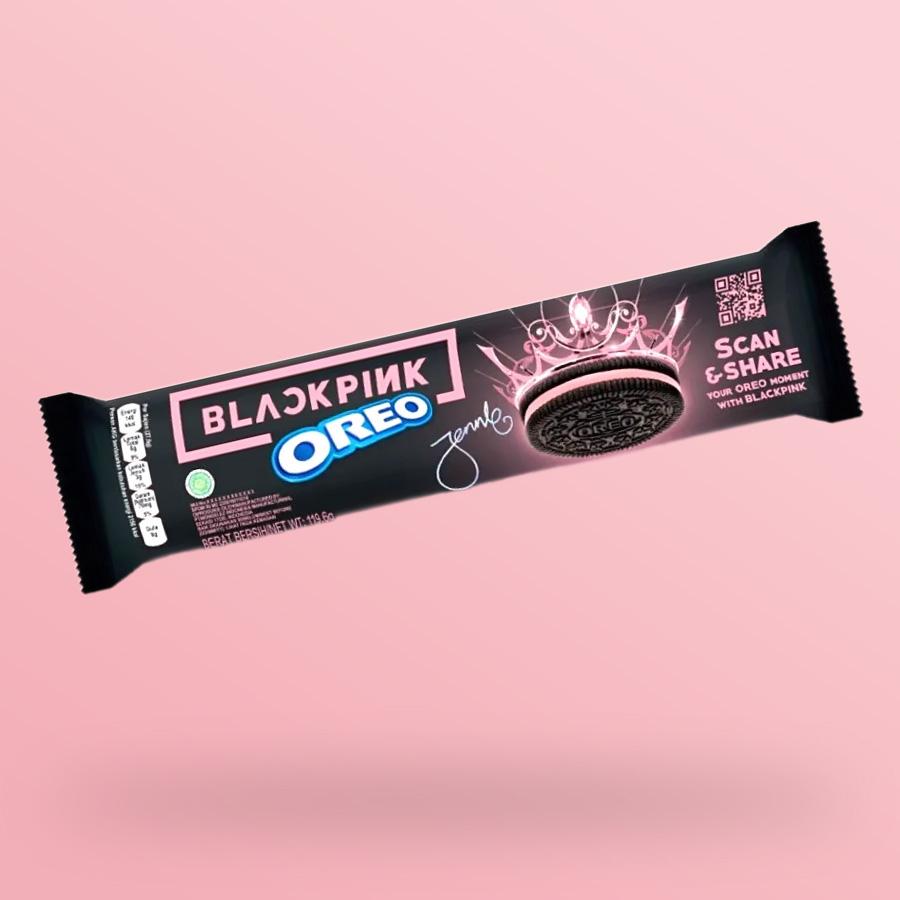 Oreo Black Pink limitált eper krémmel töltött keksz 119,6g