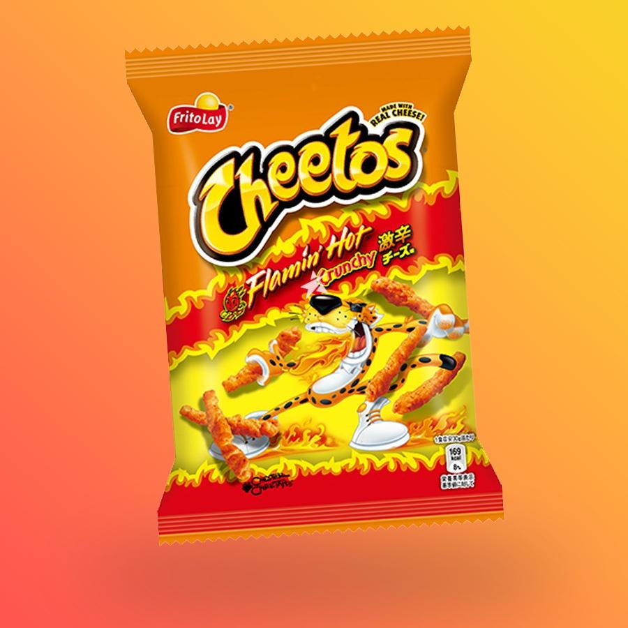 Japán Cheetos Flamin Hot Crunchy csípős chips 75g