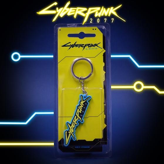 Cyberpunk 2077 - logó gumi kulcstartó
