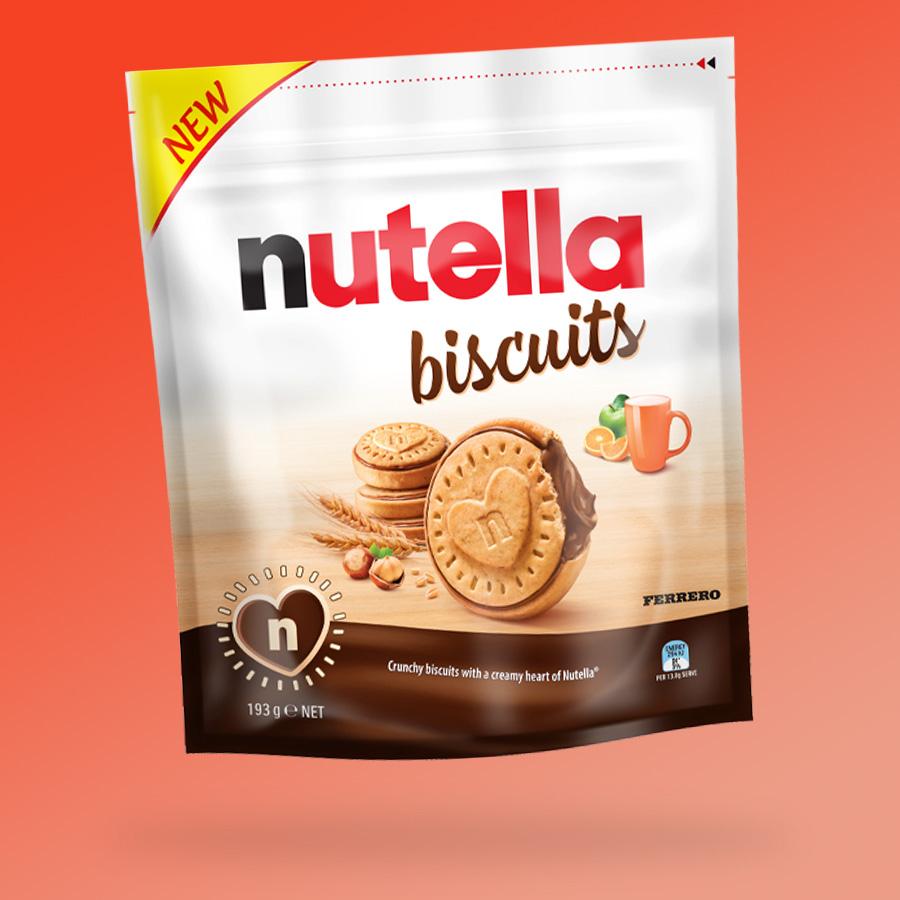 Nutella Biscuits krémmel töltött keksz 193g