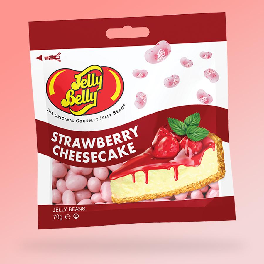Jelly Belly Beans Strawberry Cheesecake epres sajttorta drazsé 70g