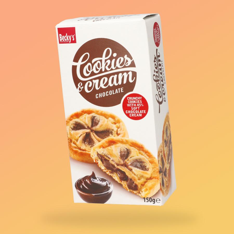 Cookies and Cream csokoládés krémmel töltött keksz 150g
