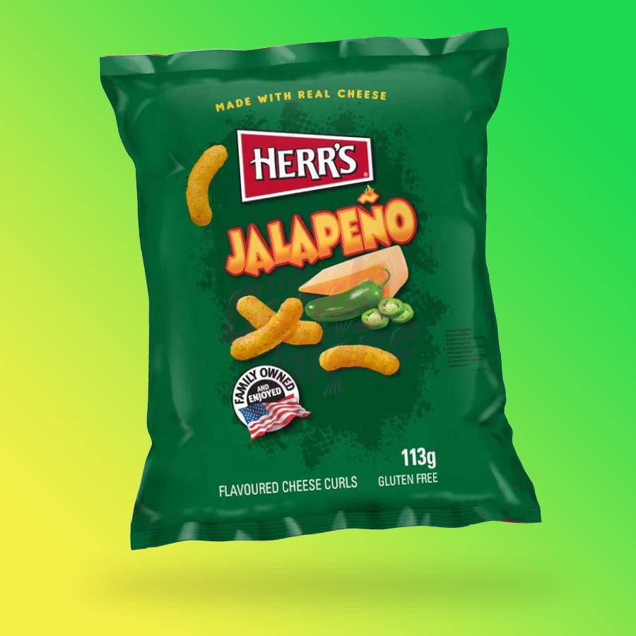 Herrs Jalapeno and Cheddar sajtos chips EU 113g