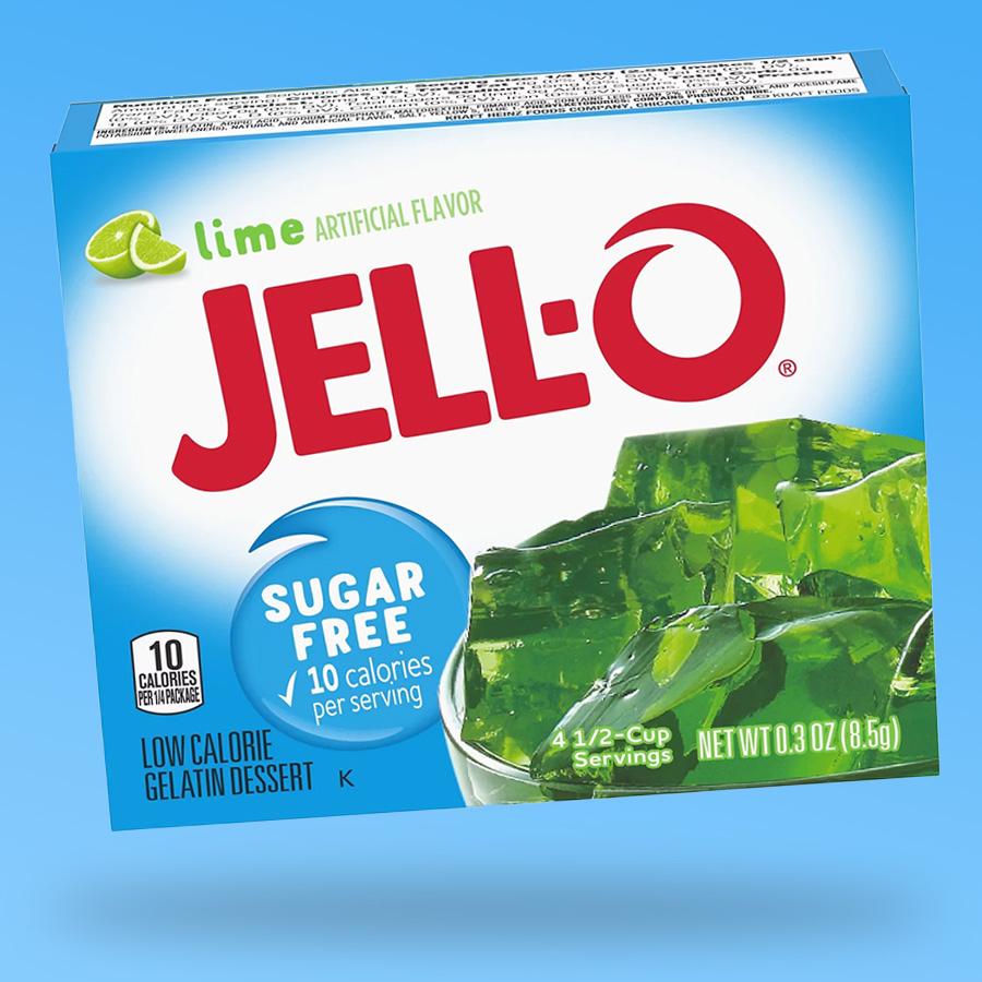 Jello Lime Sugar Free cukormentes lime ízű zselatin 8,5g