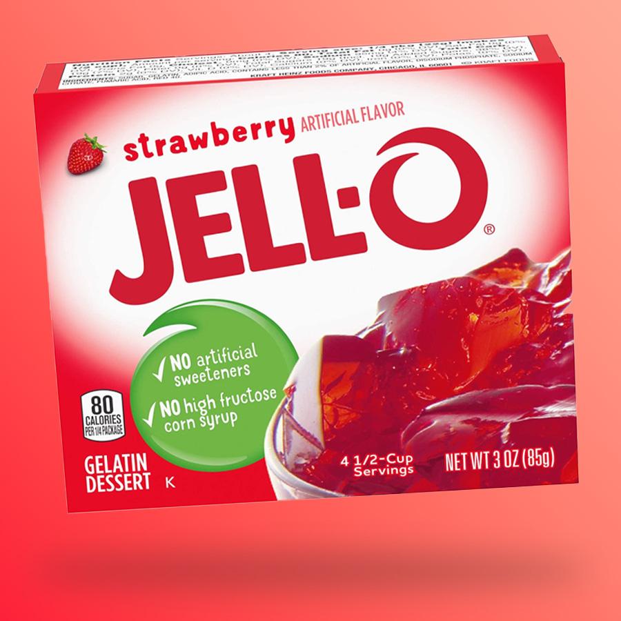 Jello Strawberry eper ízű zselatin 85g