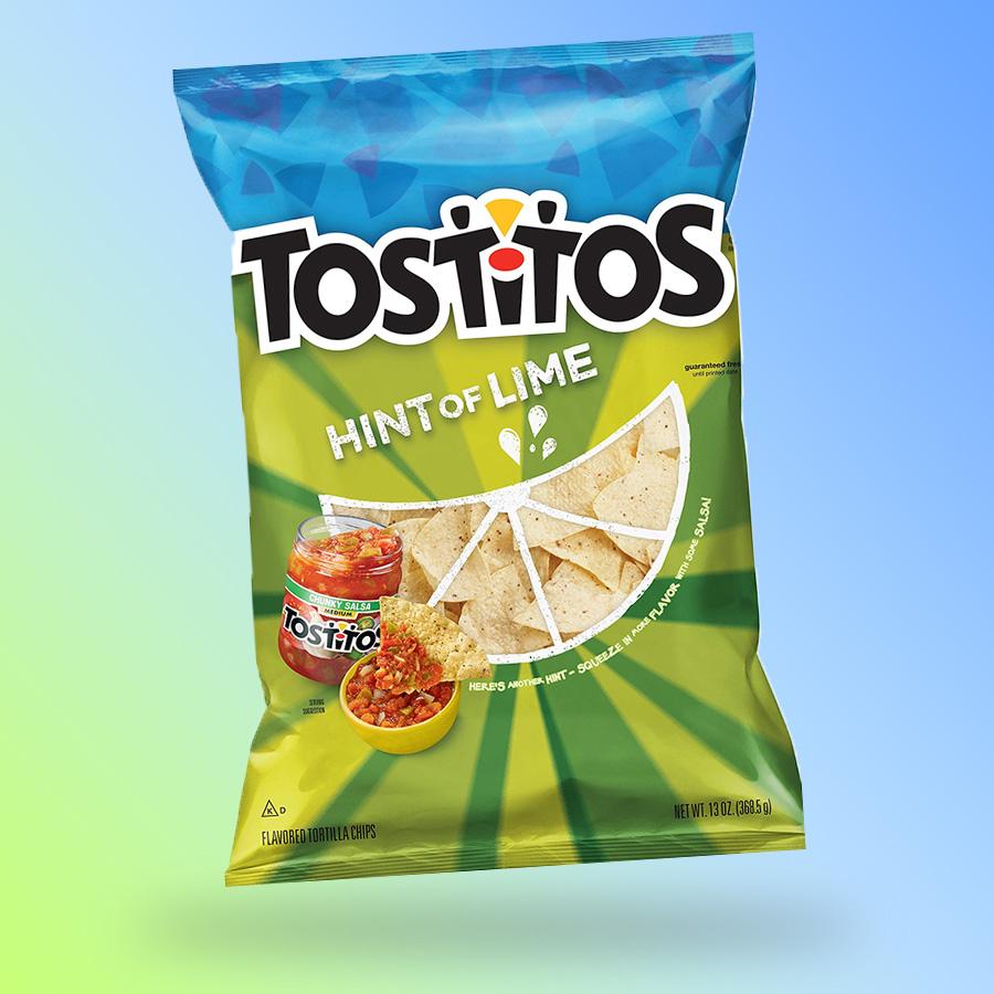 Tostitos Hint of Lime tortilla chips 283g