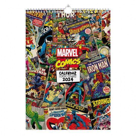 Marvel Comics képregény falra szerelhető naptár 2024