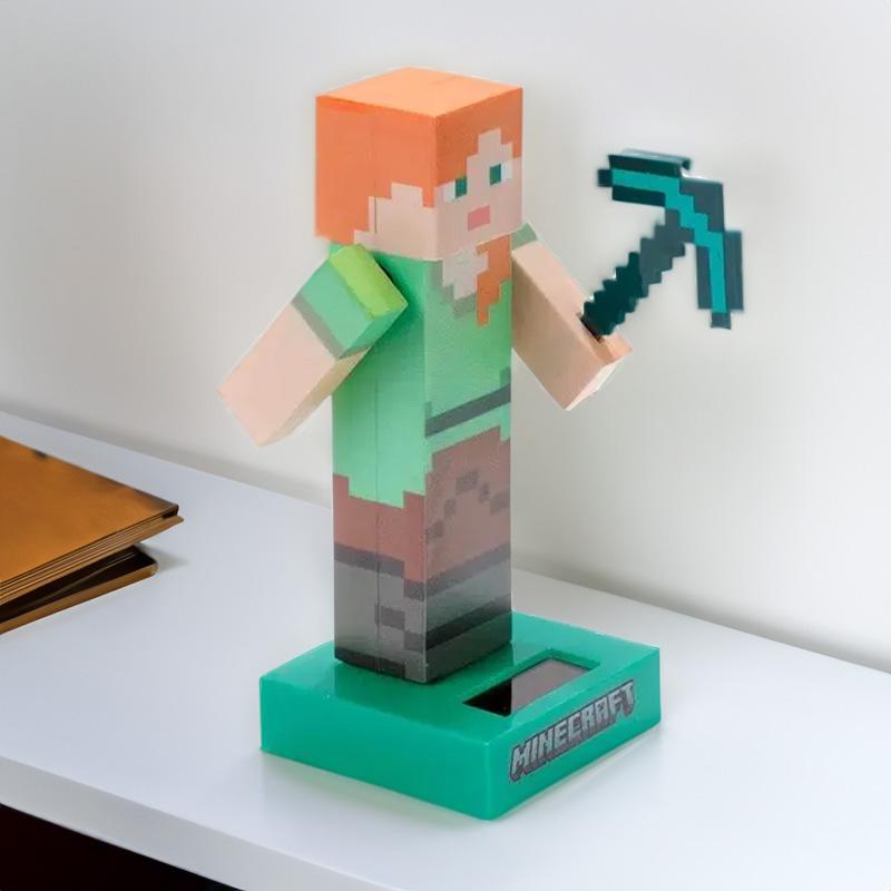 Minecraft Alex napelemes figura