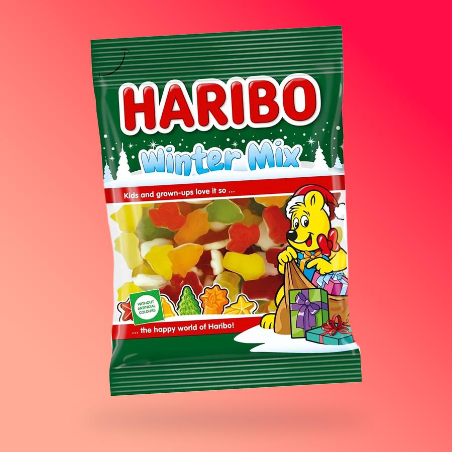 Haribo Winter Mix karácsonyi gumicukor 90g