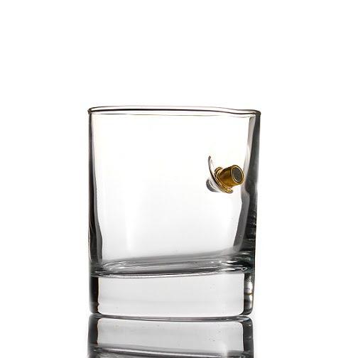 Golyóálló Whisky-s pohár díszdobozban - Pisztoly töltény
