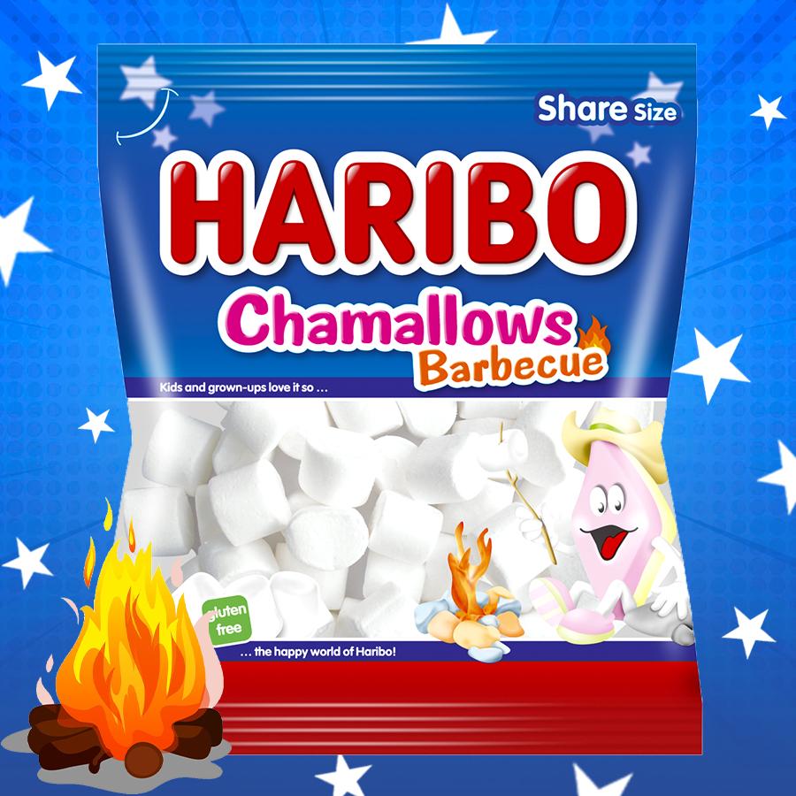 Haribo mályvacukor Chamallows Barbecue 100g