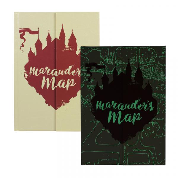 Harry Potter sötétben világító tekergők térképe jegyzetfüzet