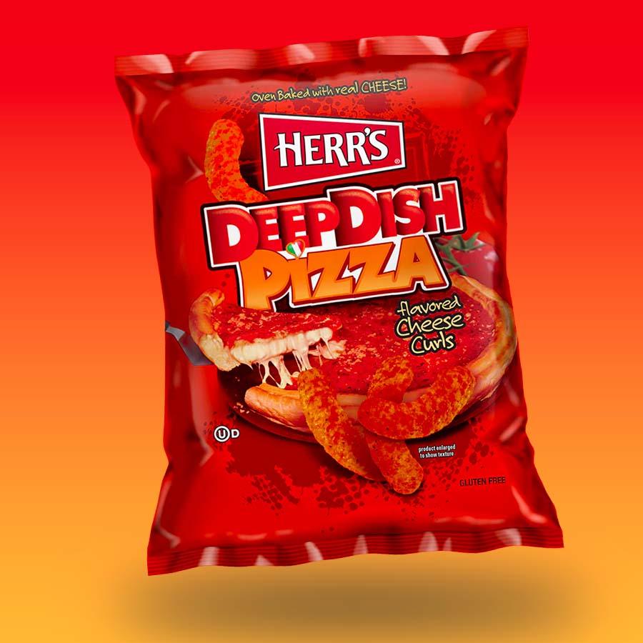 Herrs Deep Dish pizzás chips 198,5g-os