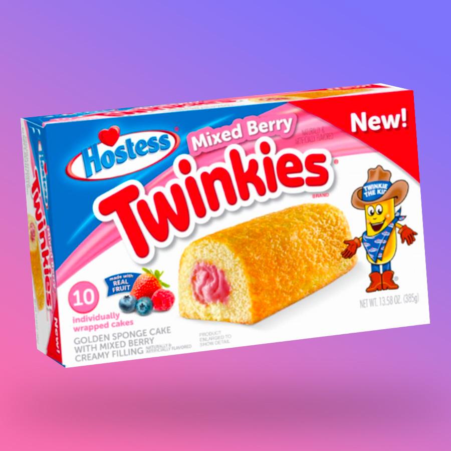 Hostess Twinkies - bogyós gyümölcs krém töltelékkel - 385g-os